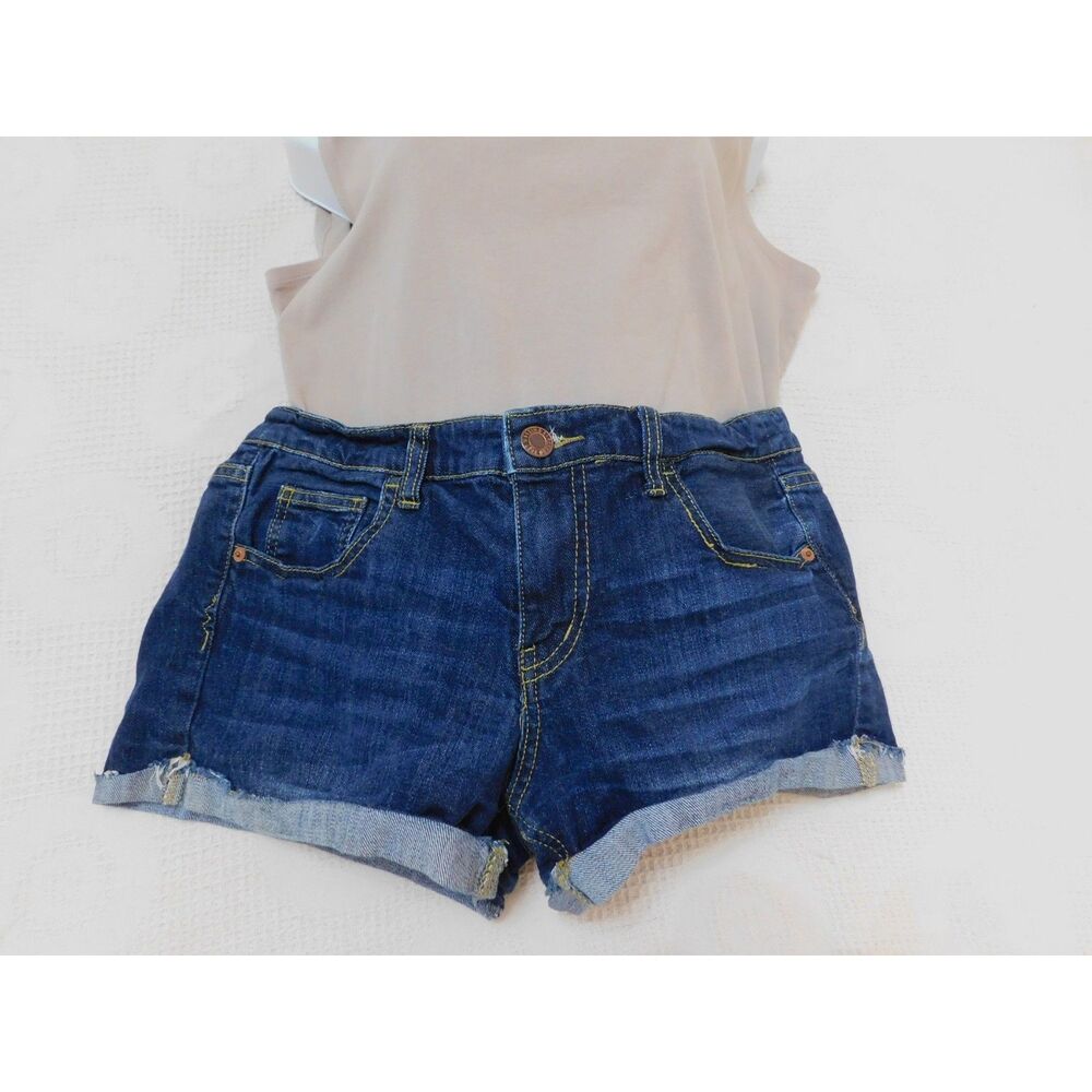 Denim Jeans Booty Shorts Sz. 15 Dark Wash Mossimo Supply - Picture 2 of 5